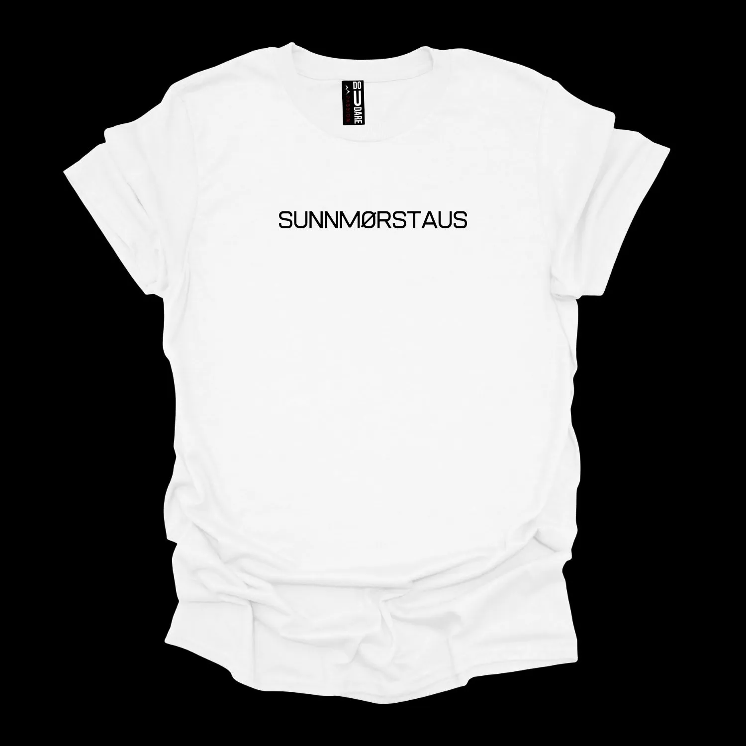 SUNNMØRSTAUS UNISEX Sunnmørs TEE t-skjorte med Sunnmørs-sitat og uttrykk