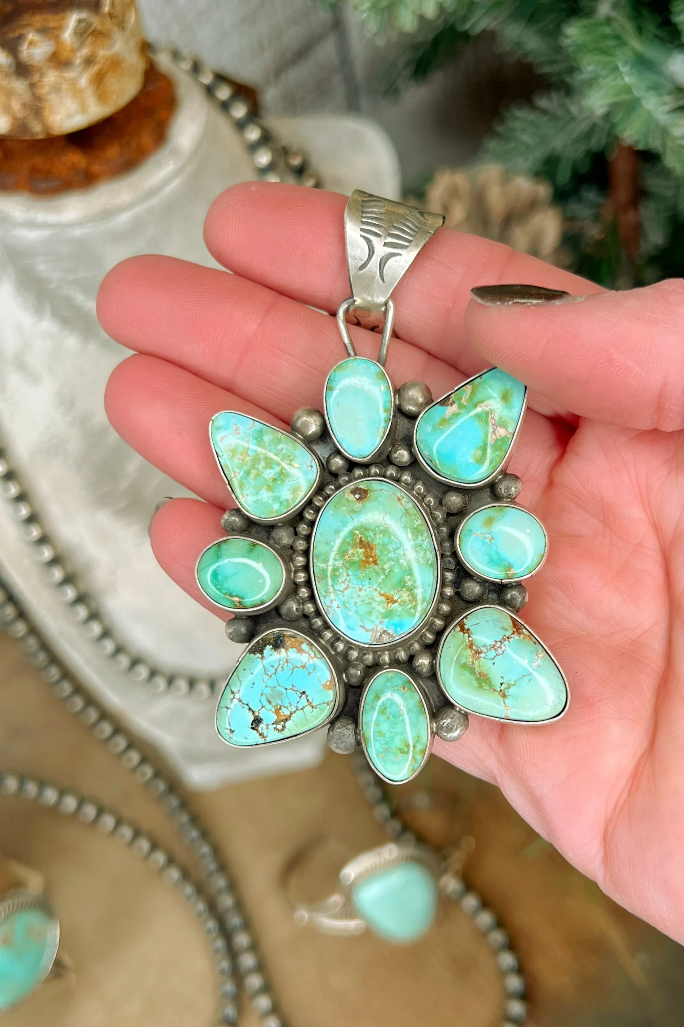 The Sonoran Grande Turquoise Pendant