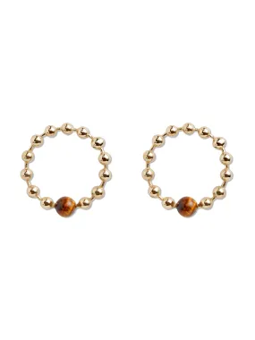 Tiger's Eye Habibi Earrings