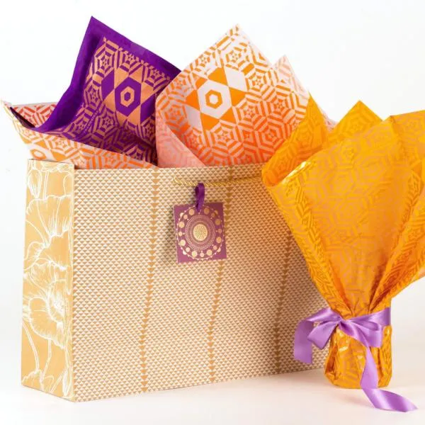 Triangle Design Kraft Gift Bag