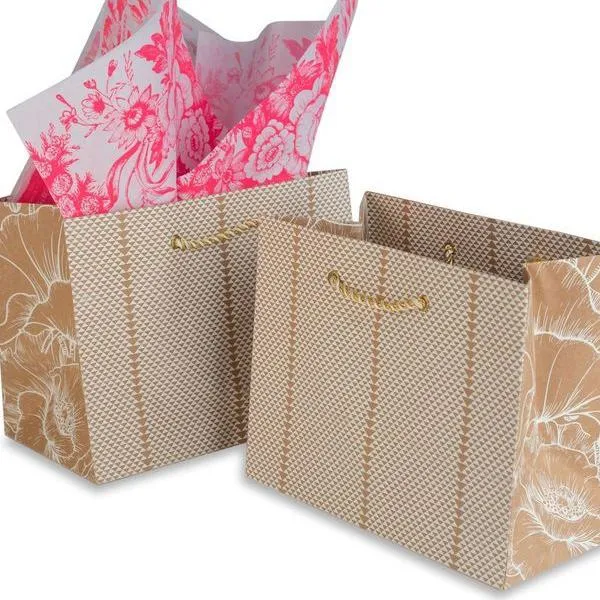 Triangle Design Kraft Gift Bag