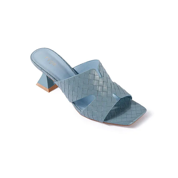 Woven Spool Heel Sandal BB 12